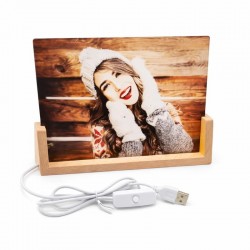 Szublimálható LED lámpa fa...